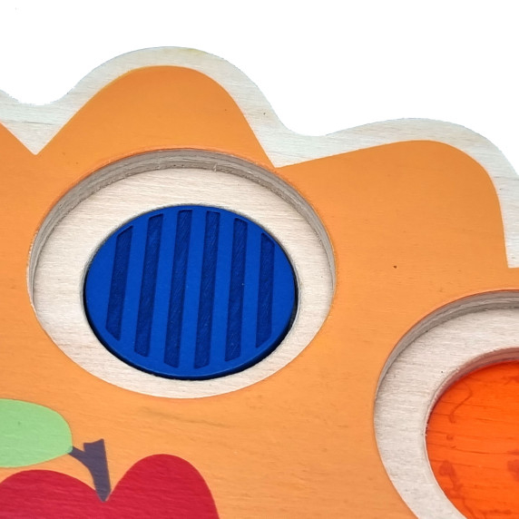 TOOKY TOY Wooden Hedgehog Puzzle Learning Shapes Colors Numbers