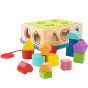 TOOKY TOY Wooden Sorter Cart Blocks 16 pcs.