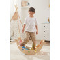 VIGA Wooden Rocker Bridge 2 in 1 Montessori Rainbow Swing