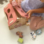TOOKY TOY Farm Wooden Animal Shape Sorter