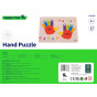 TOOKY TOY Educational Wooden Puzzle Hand Learning Counting and Colors