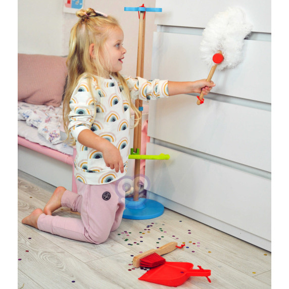 TOOKY TOY Wooden Cleaning Set for Children 6 pcs.