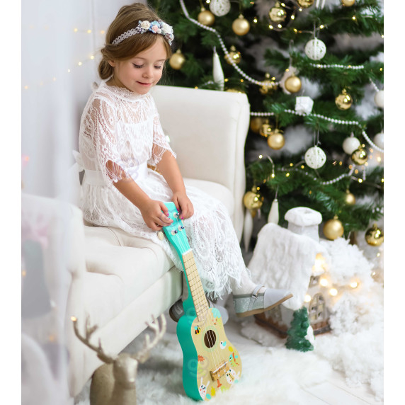 TOOKY TOY Wooden Ukulele Guitar for Children 3+