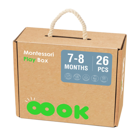 TOOKY TOY Box XXL Montessori Educational 6in1 Sensory Box 7-8 Months