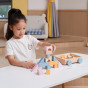 VIGA PolarB Wooden Pull Cart + Blocks 21 pcs.