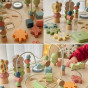 TOOKY TOY Wooden Safari Activity Table
