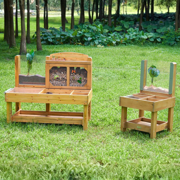 MASTERKIDZ Observation Table Garden Insect and Plant Research Station