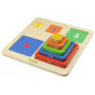 MASTERKIDZ Wooden Pyramid Educational Counting Colors Montessori