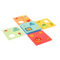 TOOKY TOY Montessori Puzzle Shapes and Colors Animals 6 Boards FSC