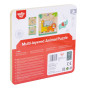 TOOKY TPY Wooden Montessori Puzzle Multilayer Board Forest Animals 7 pcs.