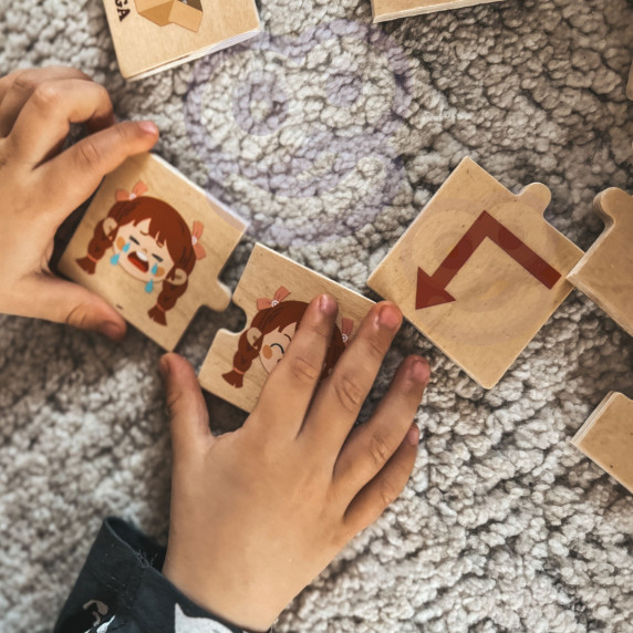 VIGA Wooden Puzzle Opposites