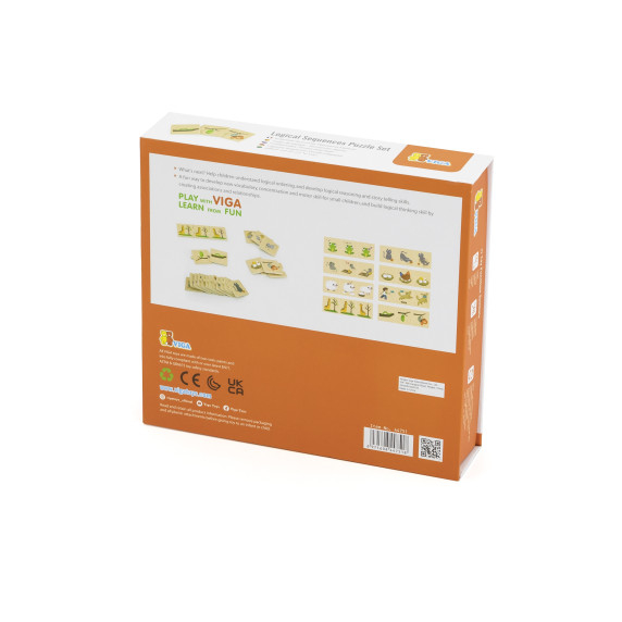 VIGA Wooden Puzzle Match Animal Activities