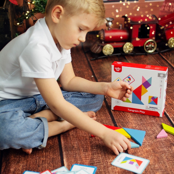 TOOKY TOY Wooden Tangram Puzzle
