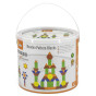 VIGA Wooden Flat Blocks in a Bucket 250 Montessori Pieces
