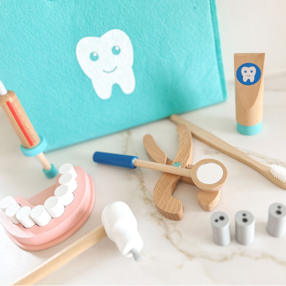 TOOKY TOY Little Dentist Set Doctor's Suitcase 19 pcs FSC