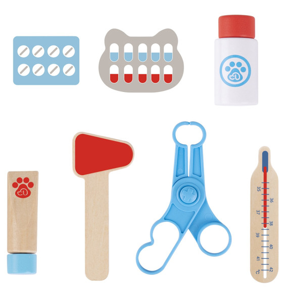 TOOKY TOY Veterinarian Set Bag 17 pcs.