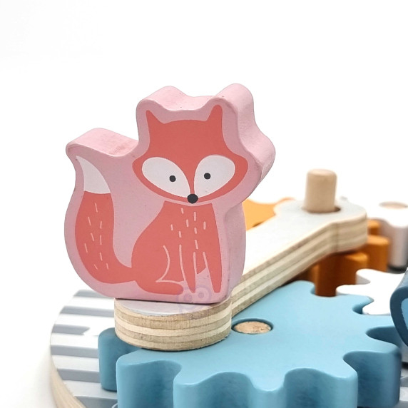 VIGA PolarB Wooden Gears with Animals