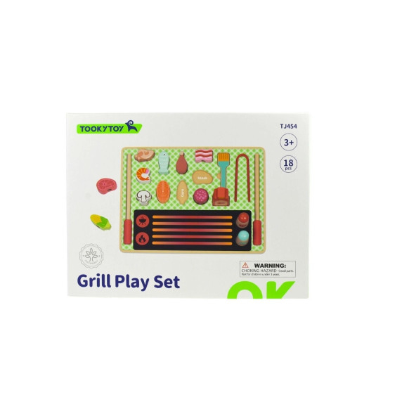TOOKY TOY Wooden Grilling Set Educational Board