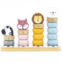 VIGA PolarB Wooden Educational Puzzle with Montessori Animals