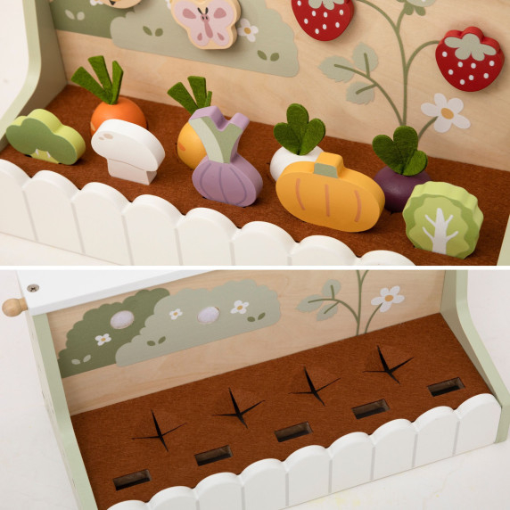 VIGA Wooden Garden for the Little Gardener 22 pcs.