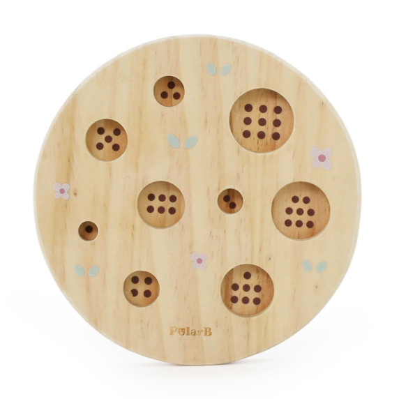 VIGA POLARB Wooden Puzzle Sorter Forest Trees Learning Counting 1-9 18+ VIGA POLARB