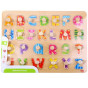 TOOKY TOY Puzzle Montessori Alphabet Puzzle with Pins