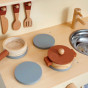 TOOKY TOY Wooden Beige Kitchen with Accessories