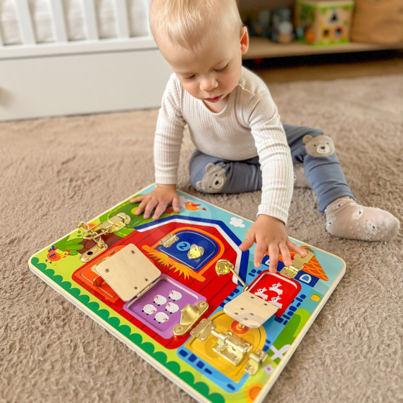 TOOKY TOY Manipulative Board Castles Pictures Farm