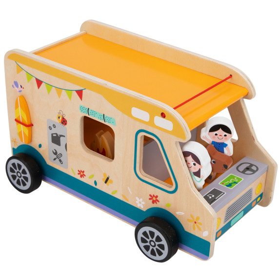 TOOKY TOY Wooden Camper Characters Camping