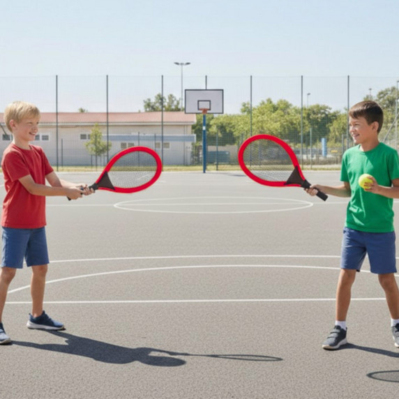 WOOPIE Large Tennis Badminton Rackets for Kids Set + Shuttlecock