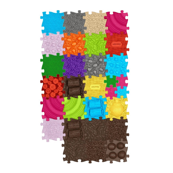 WOOPIE Orthopedic Sensory Mat Royal Puzzle 26 pieces + 4 small ones
