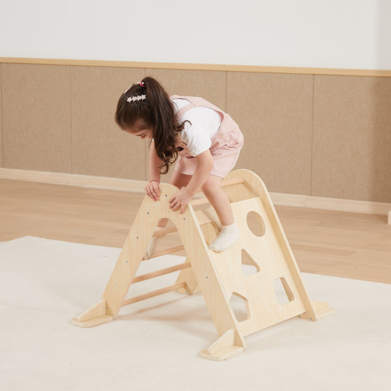 Viga Home Playground 3 in 1: Pikler Triangle, Rocker and Slide