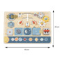 TOOKY TOY puidust Montessori haridustahvel Astronaut Spaceship