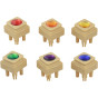MASTERKIDZ Acrylic Colored Diamonds for STEM Science Board 72 Pieces