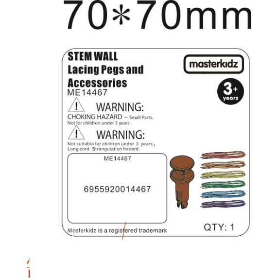 MASTERKIDZ Pegs and Strings Set - For the STEM Science and Creative Board