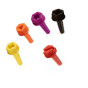 MASTERKIDZ Colorful Screws 5 Shapes for STEM Creative Board 512 Pieces Mix Colors