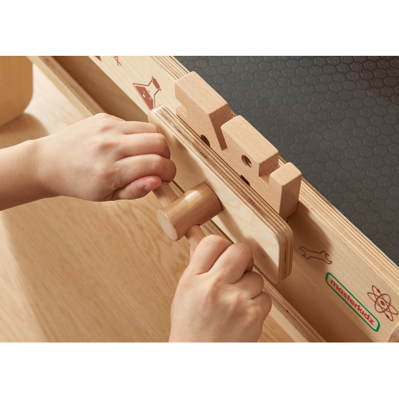 MASTERKIDZ Wooden Workshop XXL Montessori STEM with Tools + Accessories