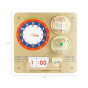 MASTERKIDZ Learning to Read the Clock Flex Wall Educational Board