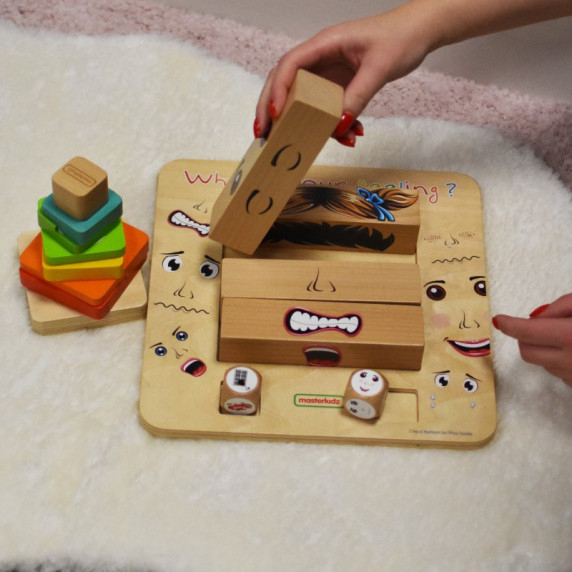MASTERKIDZ Learning Emotions Wooden Montessori Game