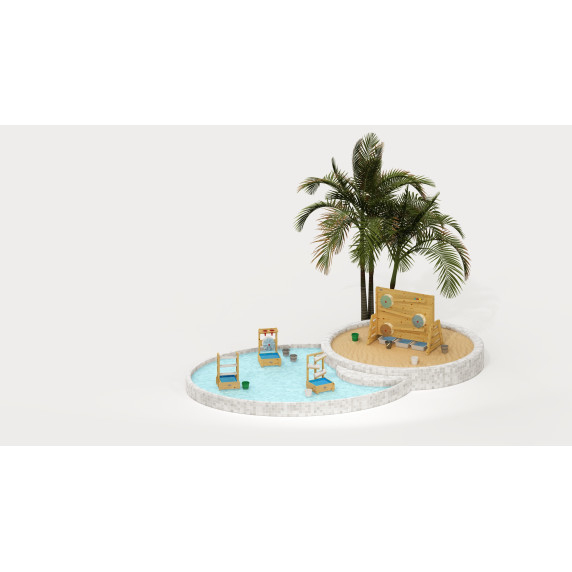 CLASSIC WORLD EDU Playground Water Toy Waterfall