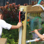 CLASSIC WORLD EDU Set Double-Sided Painting Board Easel with Water Pump