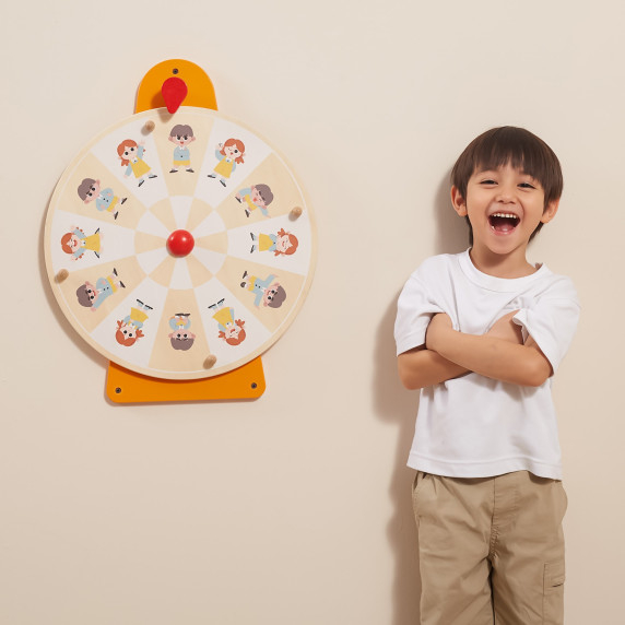 VIGA Wall Board Circle Show Emotions FSC Montessori Certificate