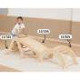 VIGA Wooden Slide Straight Climbing Wall