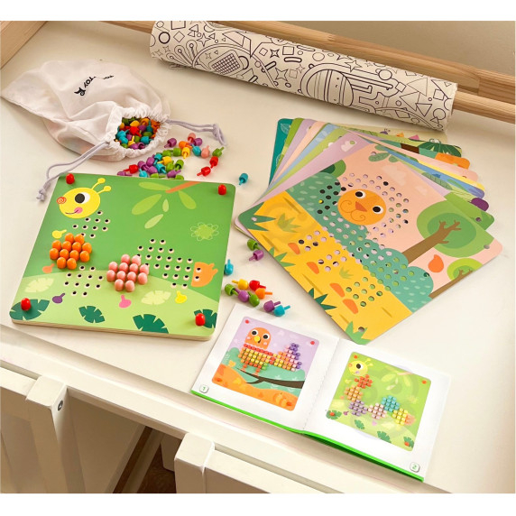 TOOKY TOY Puzzle with Pins and Climbing Pegs