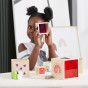 VIGA Wooden Pyramid Puzzle Blocks Sorter Montessori
