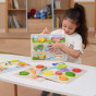 VIGA Wooden Puzzle Montessori 2-in-1 Vegetable Figures