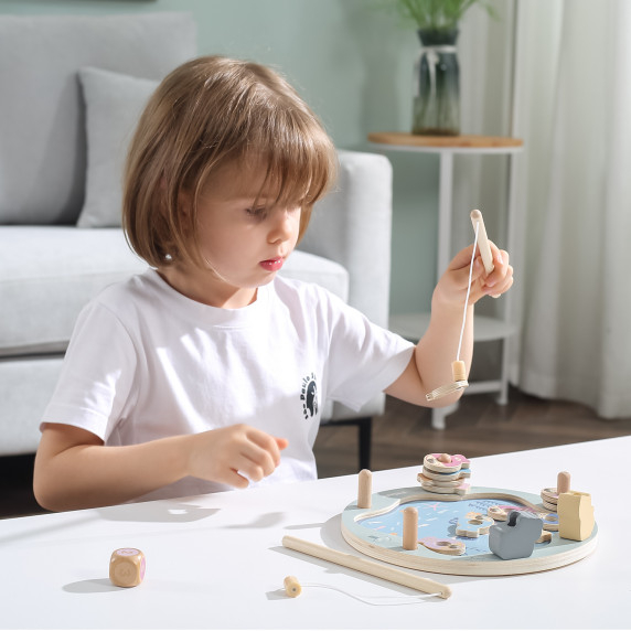 VIGA PolarB Wooden Fishing Game