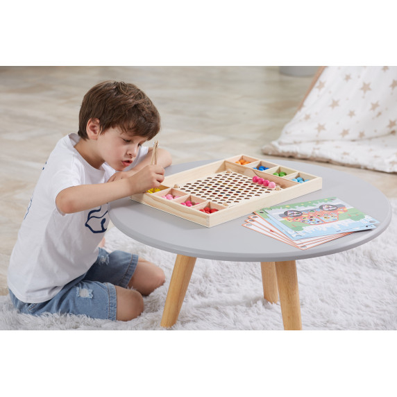 VIGA Wooden Ball Catch and Match Game Montessori Puzzle