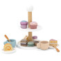 VIGA PolarB Wooden cake stand with cupcakes, cookies and coffee, set of 15