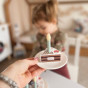 TOOKY TOY Wooden Birthday Cake with Turnip Candles